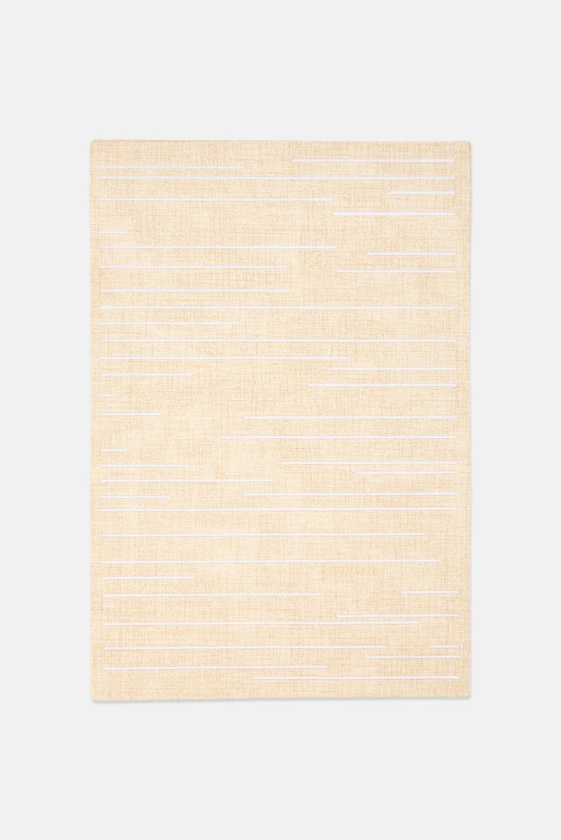 Catherine Malandrino 4 Pieces Embroidered Dining Placemats, Beige - Image 1